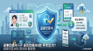 금융인증서는 무엇이고 어디에 사용하나요?